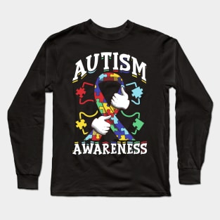 Autism Awareness Ribbon Autism Awareness Supporter Long Sleeve T-Shirt